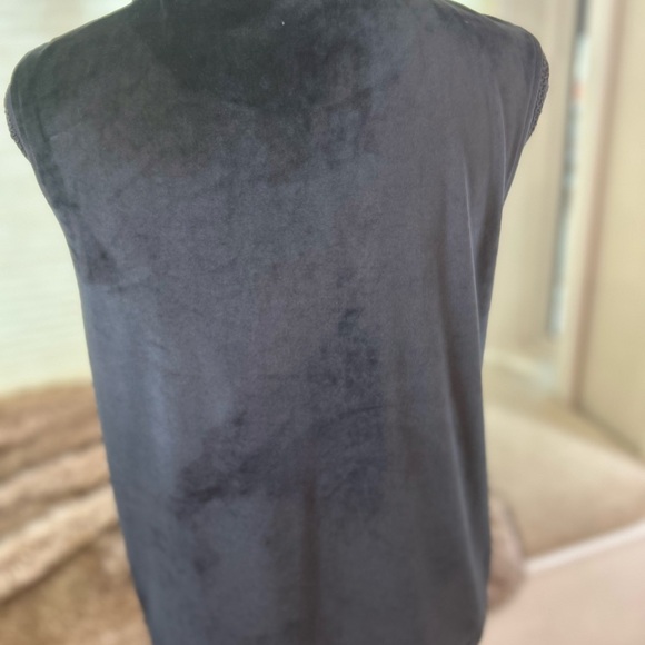 Meadow Rue (Anthropologie) Black Velour Vest with Gorgeous Embroidery - Picture 6 of 6